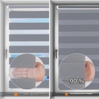 Rulou dublu Sekey Klemmfix fără găurire 40x100 cm gri - Rulou opac cu sistem de fixare prin cleme 3
