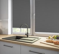 Sekey Klemmfix plisovaná roleta bez vŕtania tmavosivá 75x120 cm, šírka 75 cm, tieniaca roleta 7