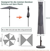 Sekey Napernyő Védőhuzat 350cm/200x300cm Szellőzőlyukakkal Vízálló 2