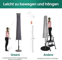 Sekey Napernyő Védőhuzat 350cm/200x300cm Szellőzőlyukakkal Vízálló 5