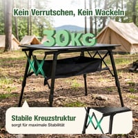 Sekey sklopivi stol za kampiranje s aluminijskim okvirom, sklopivom pločom, 72x69 cm, podesivom visinom, torbom za nošenje, nosivosti 30 kg 5