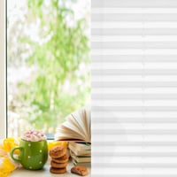Sekey plisovaná roleta bez vŕtania 75x100 cm, biela, zatemňovacia tieniaca roleta na okno bez sieťky proti hmyzu 3