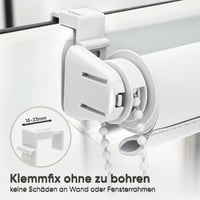Sekey zatemňovacia roleta bez vŕtania Klemmfix 65x130 cm biela, netkaná textília, roleta s bočným ovládaním, tepelnou izoláciou a ochranou proti slnku, montáž na stenu a strop 6