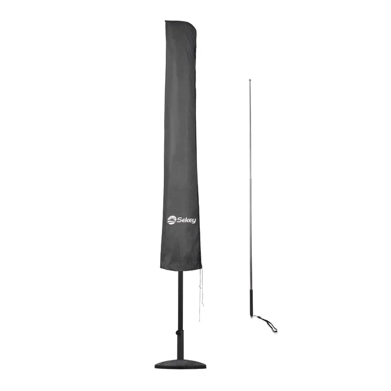 Sekey UC46 zaštitna navlaka za suncobran sa šipkom - Ø350 cm / 200x300 cm - tamnosiva