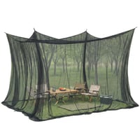 Sekey XXL moskytiéra, ochrana proti hmyzu pre kempingový stan, hustota 220 ôk, 300 x 300 x 250 cm, čierna, na dvojlôžko, na balkón 1
