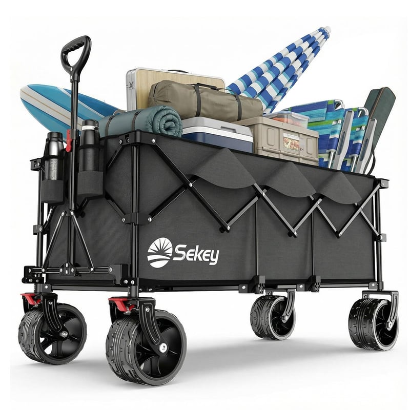 Skladací vozík Sekey XXXL 4013, 300 l, 200 kg, terénne vyhotovenie, zväčšená veľkosť