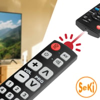 Univerzálny diaľkový ovládač SeKi Easy Plus s funkciou učenia, čierny 4