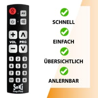 Univerzálny diaľkový ovládač SeKi Easy Plus s funkciou učenia, čierny 3