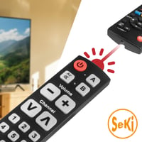 Univerzálny diaľkový ovládač Seki Grande s funkciou učenia - čierny 4