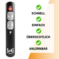 Učiaci sa univerzálny diaľkový ovládač SeKi Slim 30788 - čierny 3