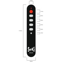 SeKi Slim žltý programovateľný univerzálny diaľkový ovládač s veľkými tlačidlami – pre seniorov a deti, 1 ks 5