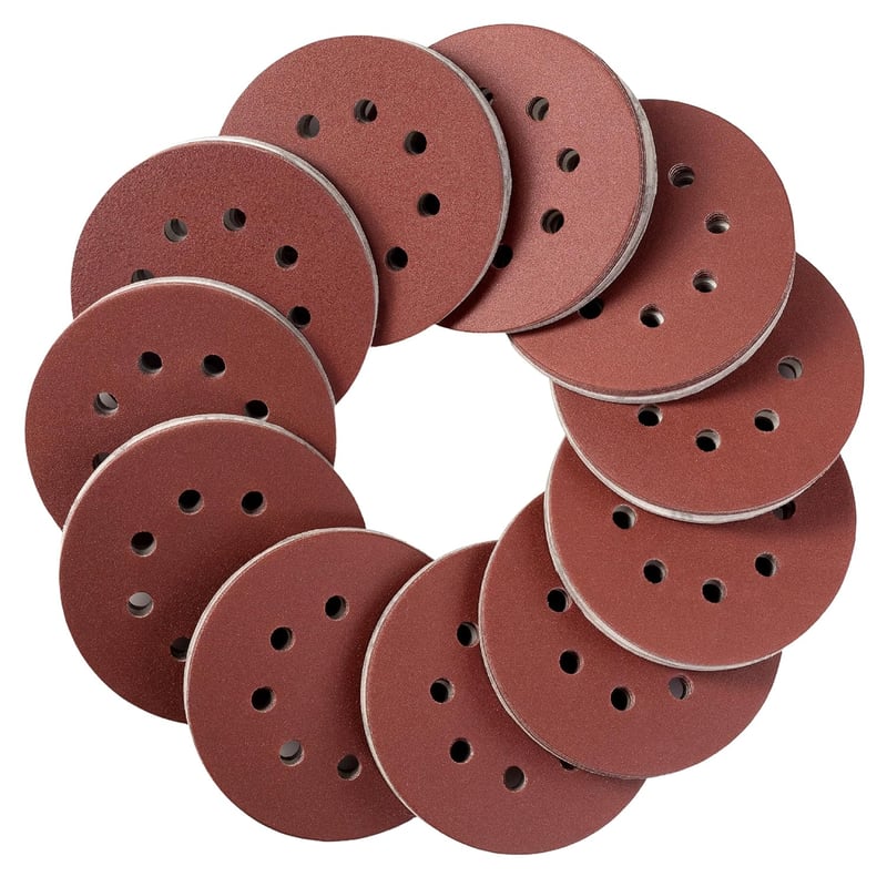 Selead 120 darabos csiszolópapír szett 125mm 8 lyukas P40-600 szemcseméret