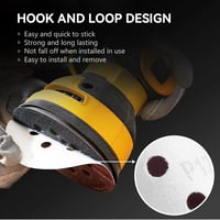 Selead 120 darabos csiszolópapír szett 125mm 8 lyukas P40-600 szemcseméret 4