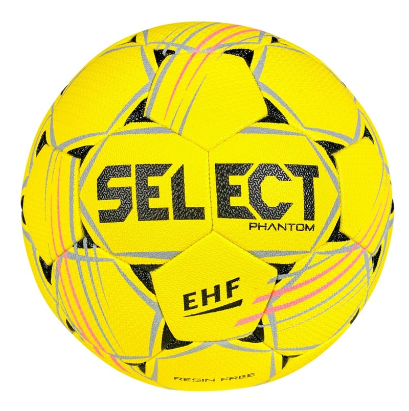 Minge de handbal Select Phantom DB v25, galben-roz-gri, pentru competiții și antrenament