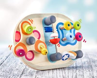 Selecta 62064 Spintivity Drevená didaktická motorická tabuľa, 20 cm, detská hra na zručnosť 3