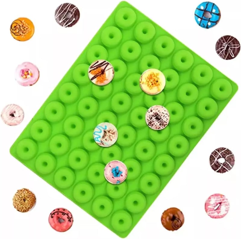 Selecto Bake 48 részes mini fánk szilikon forma - sütéshez, csokoládéhoz, jéghez