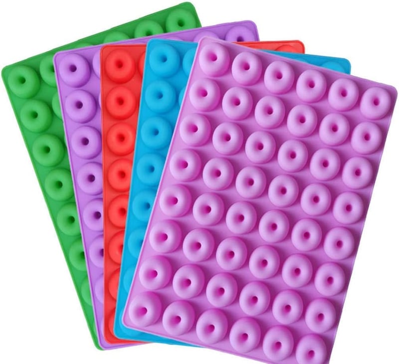 Selecto Bake 48 részes mini fánk szilikon forma - sütéshez, csokoládéhoz, jéghez