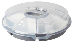 Self Import Agencies plastična posuda s pretincima, 33x33x9 cm, 480 ml, 1 kom — Napuknuće na rubu glavnog proizvoda (stanje: vidi 2. sliku)