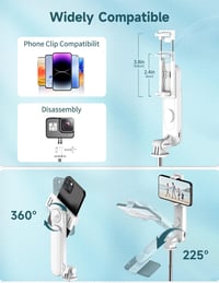SelfieShow Szelfibot Tripod 111cm Vezeték Nélküli Távirányítóval és Kitöltő Fénnyel 6
