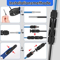 Selizo 14 Pár Napelem Csatlakozó IP67 Hím/Nő 2.5-6mm² Fotovoltaikus Kábel Dugó 3