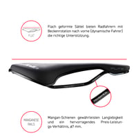 Selle Italia FLITE Boost TM Superflow országúti nyeregcső lapos kialakítással, Superflow kivágással, mangán sínnel, könnyű és kényelmes 8