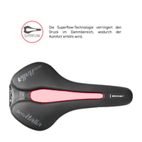 Selle Italia FLITE Boost TM Superflow országúti nyeregcső lapos kialakítással, Superflow kivágással, mangán sínnel, könnyű és kényelmes 7