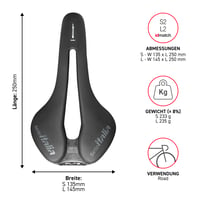 Selle Italia FLITE Boost TM Superflow országúti nyeregcső lapos kialakítással, Superflow kivágással, mangán sínnel, könnyű és kényelmes 6