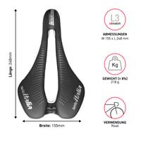 Sedlo Selle Italia MAX SLR Boost Gel TI 316 Superflow - veľkosť L3, s anatomickým otvorom, čierne, pre cestné a gravel bicykle 6