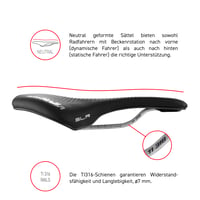 Sedlo Selle Italia MAX SLR Boost Gel TI 316 Superflow - veľkosť L3, s anatomickým otvorom, čierne, pre cestné a gravel bicykle 8