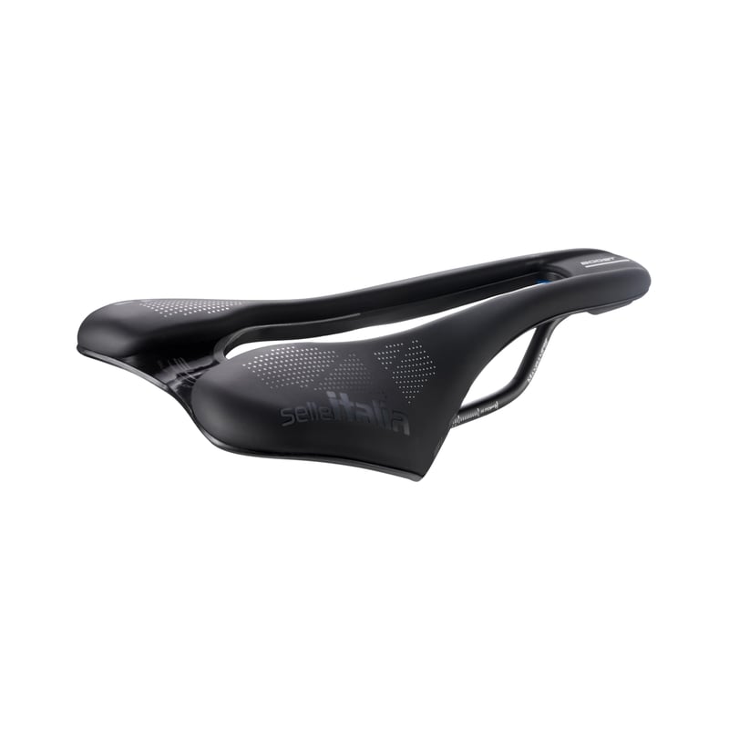 Șa de bicicletă Selle Italia SLR Boost TM Superflow, Design clasic SLR, Șa de curse cu gel confortabil, Decupaj Superflow, Carcasă din fibră de carbon