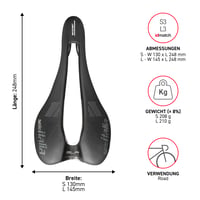Șa de bicicletă Selle Italia SLR Boost TM Superflow, Design clasic SLR, Șa de curse cu gel confortabil, Decupaj Superflow, Carcasă din fibră de carbon 6
