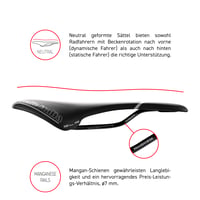 Cestné sedlo na bicykel Selle Italia SLR TT Manganese – ľahké a pohodlné, s neutrálnym anatomickým tvarom, mangánovými lyžinami, čierne 6