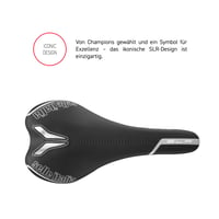 Cestné sedlo na bicykel Selle Italia SLR TT Manganese – ľahké a pohodlné, s neutrálnym anatomickým tvarom, mangánovými lyžinami, čierne 5
