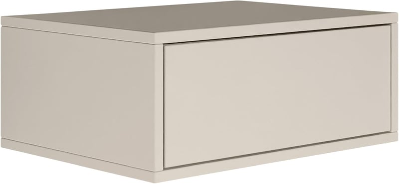 Selsey Kaschmir Elegáns Függő Éjjeliszekrény Spacious Fiókkal Push-Open Dizájn