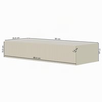 Selsey Veldio zidna konzolna polica s ladicom 90 cm crna, konzolni stol za hodnik, pomoćni stolić, toaletni stolić 3