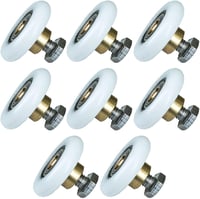Selyse 8 db rozsdamentes acel zuhanyajtó görgő készlet 19 23 25 27 mm átmérő csúszós zuhanykabin ajtóhoz cseregörgő 27 mm 2