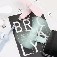 SEMINISMAR Mini USB Ventilátor Telefonhoz, Hordozható Telefon Hűtő Android/Type-C 8