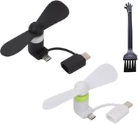 SEMINISMAR Mini USB Ventilátor Telefonhoz, Hordozható Telefon Hűtő Android/Type-C 1