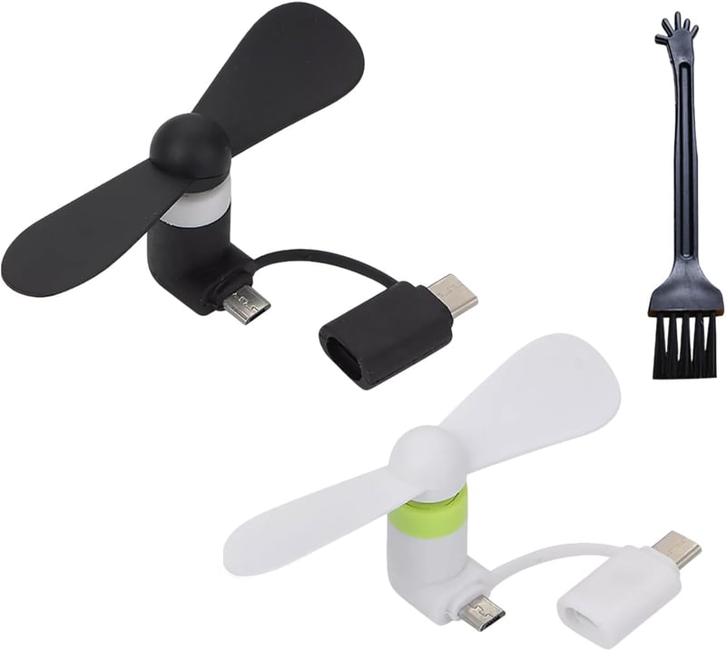 SEMINISMAR Mini USB Ventilátor Telefonhoz, Hordozható Telefon Hűtő Android/Type-C