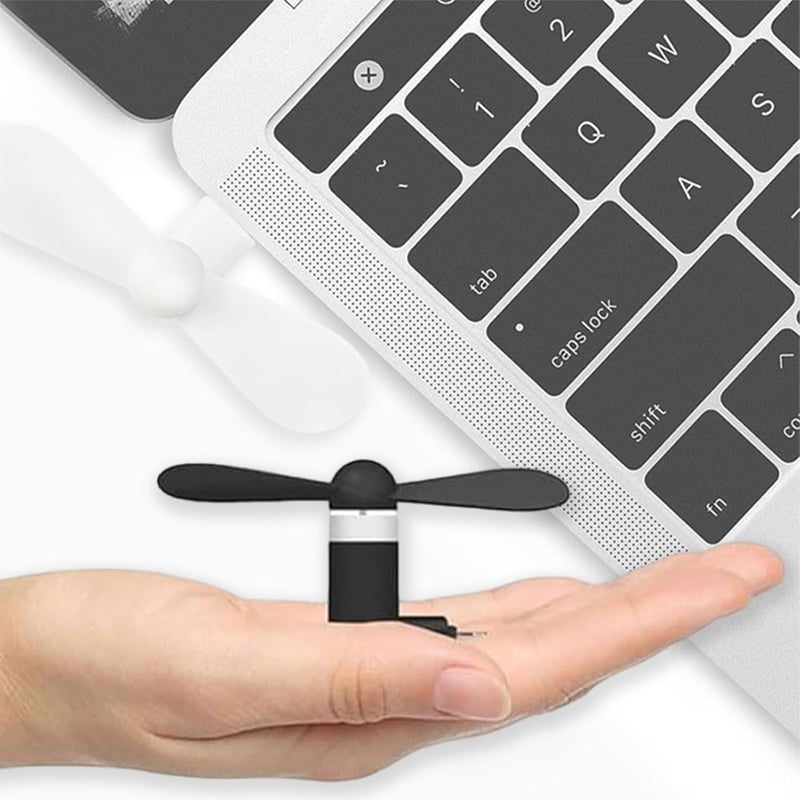SEMINISMAR Mini USB Ventilátor Telefonhoz, Hordozható Telefon Hűtő Android/Type-C