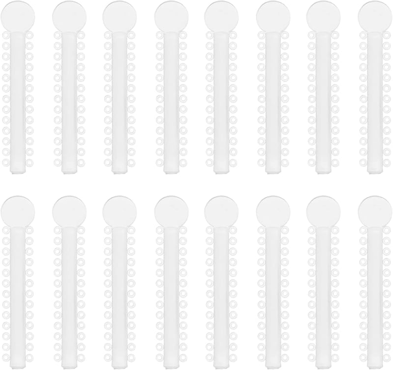 SEMINISMAR Ortodontikus O-gyűrűk Átlátszó 40db Fogszabályozó Ligatura Kötések