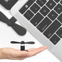 SEMINISMAR USB Type-C hordozható mini ventilátor 2db fekete 3