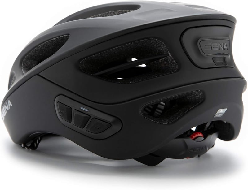 Sena R1 Okos Kerékpáros Sisak Bluetooth Technológiával - S, Matte black, R1 Bluetooth Intercom