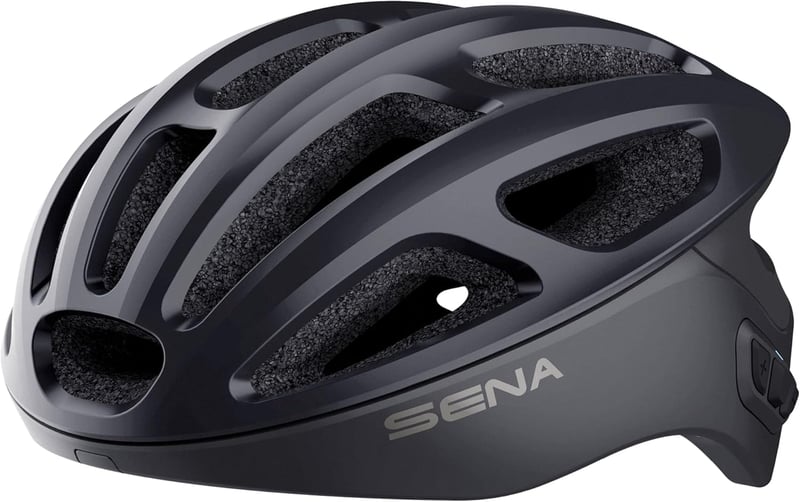 Sena R1 Okos Kerékpáros Sisak Bluetooth Technológiával - S, Matte black, R1 Bluetooth Intercom