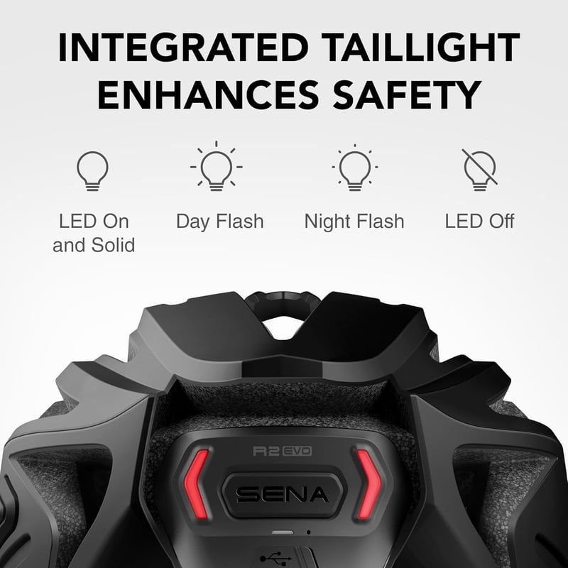 Sena R2 EVO okos kerékpáros sisak útkerékpárhoz - L, matte black, R2 EVO Mesh Intercom