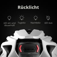 Cască Smart pentru Ciclism Rutier Sena R2 - Alb Mat, Mărimea L 5