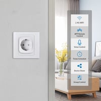 SenChip Smart Socket WiFi okos konnektor Alexa Google Home távirányítóval 3