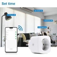 SenChip Smart Socket WiFi okos konnektor Alexa Google Home távirányítóval 5