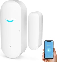 SENCKIT Tuya WiFi Ajtó és Ablak Érzékelő - Okos Riasztó Mobilalkalmazással, Vezeték Nélküli Biztonsági Rendszer, Hub Nélkül, Alexa és Google 1