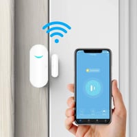 SENCKIT Tuya WiFi Ajtó és Ablak Érzékelő - Okos Riasztó Mobilalkalmazással, Vezeték Nélküli Biztonsági Rendszer, Hub Nélkül, Alexa és Google 6
